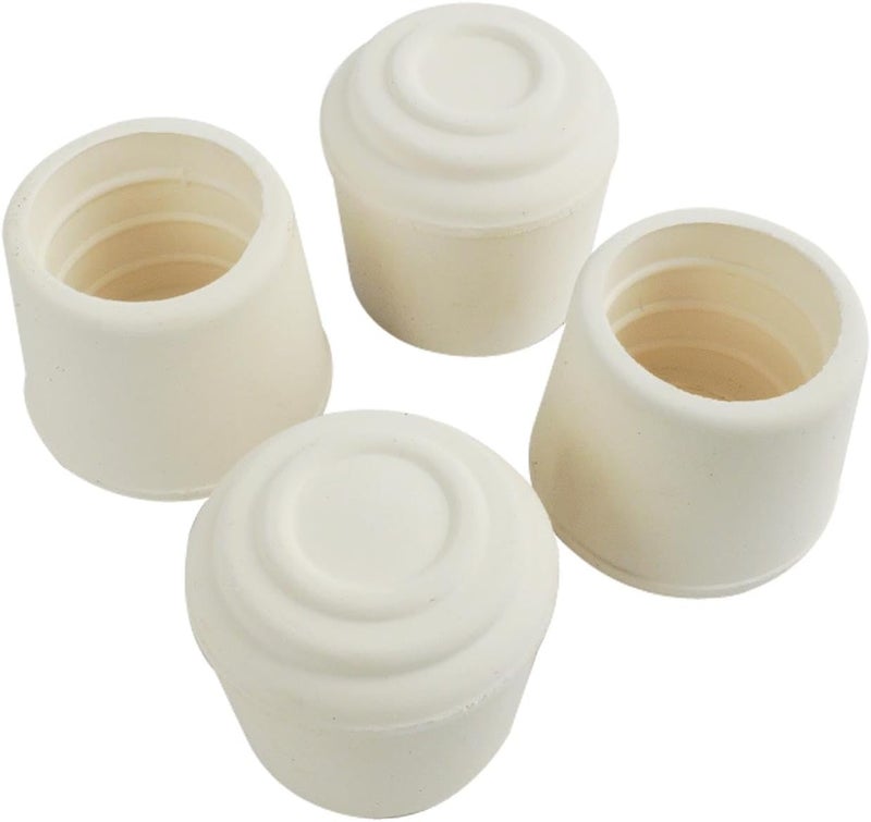 SoftTouch Rubber Leg Tip (4 Piece), 1", White (4441695N) - Image 1